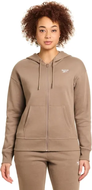 Reebok Women's Cozy French Terry Full-Zip Hooded Sweatshirt