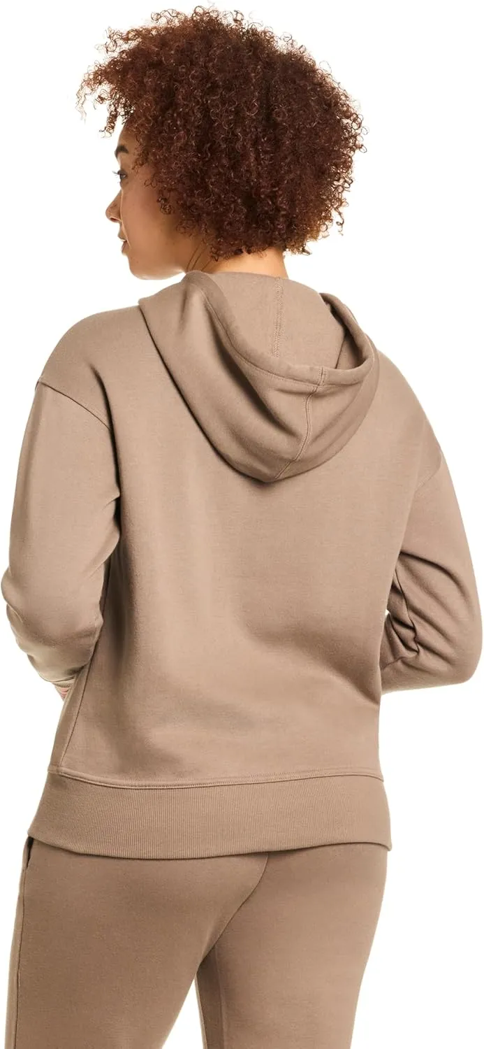 Reebok Women's Cozy French Terry Full-Zip Hooded Sweatshirt