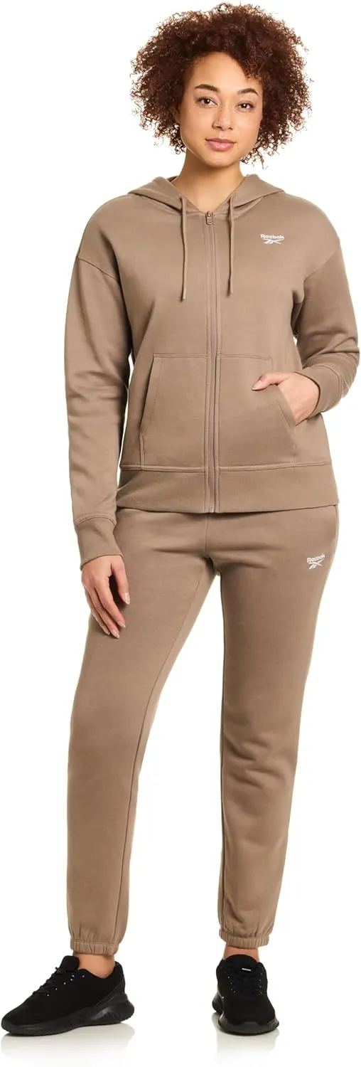 Reebok Women's Cozy French Terry Full-Zip Hooded Sweatshirt
