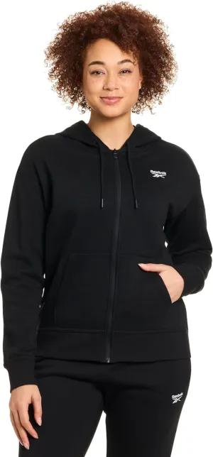 Reebok Women's Cozy French Terry Full-Zip Hooded Sweatshirt