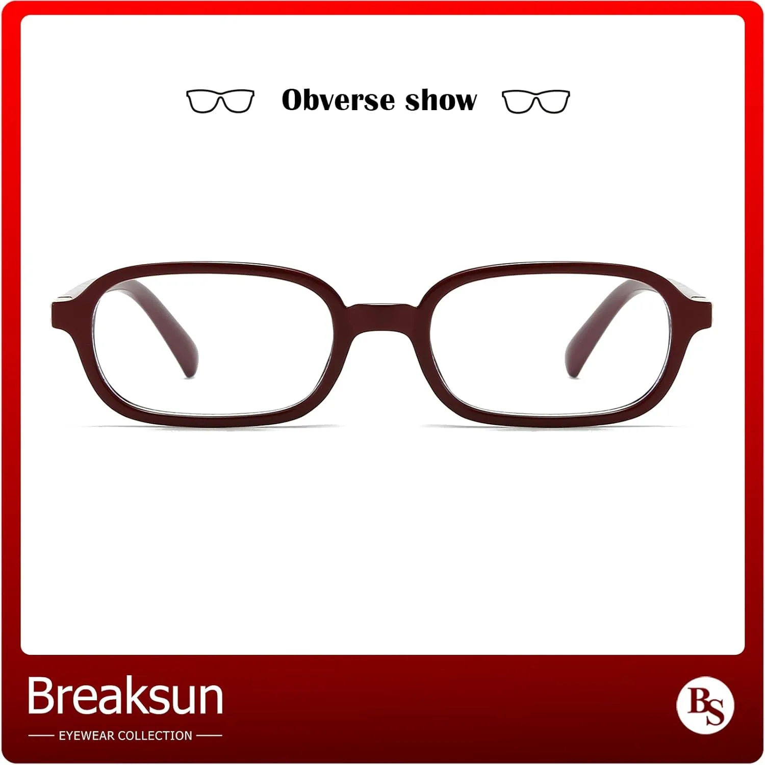 Retro Rectangle Glasses for Women Men Small Square Blue Light Blocking Glasses Vintage Eyeglasses