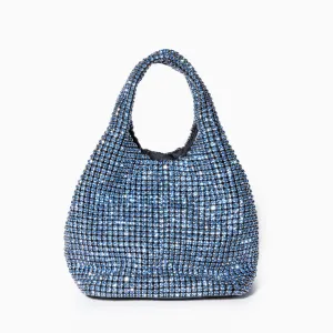 Rhinestone handbag - glittering evening purse for women, luxury hobo tote bag
