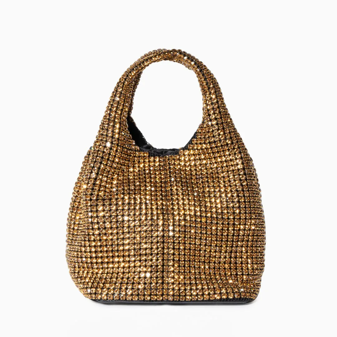 Rhinestone handbag - glittering evening purse for women, luxury hobo tote bag