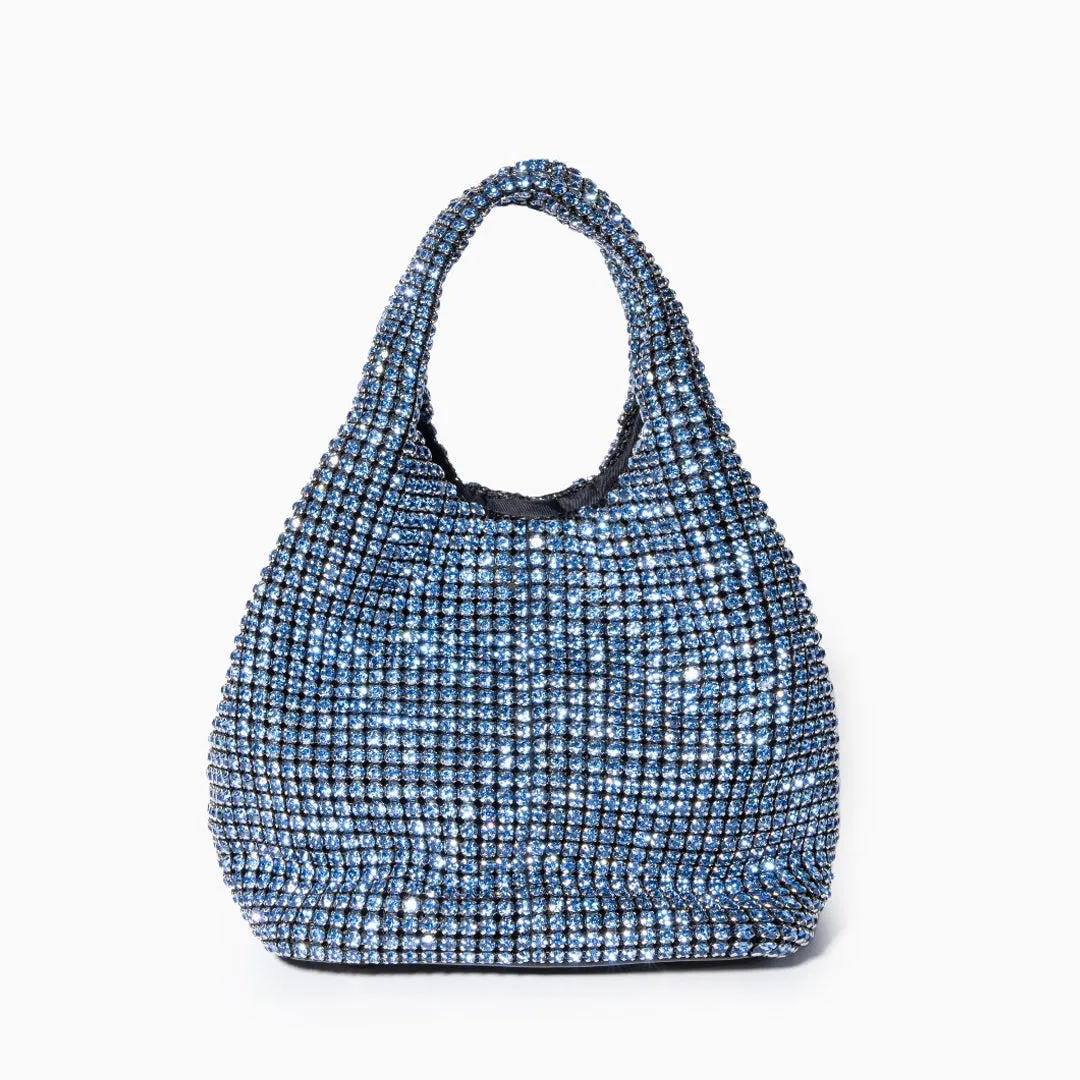 Rhinestone handbag - glittering evening purse for women, luxury hobo tote bag