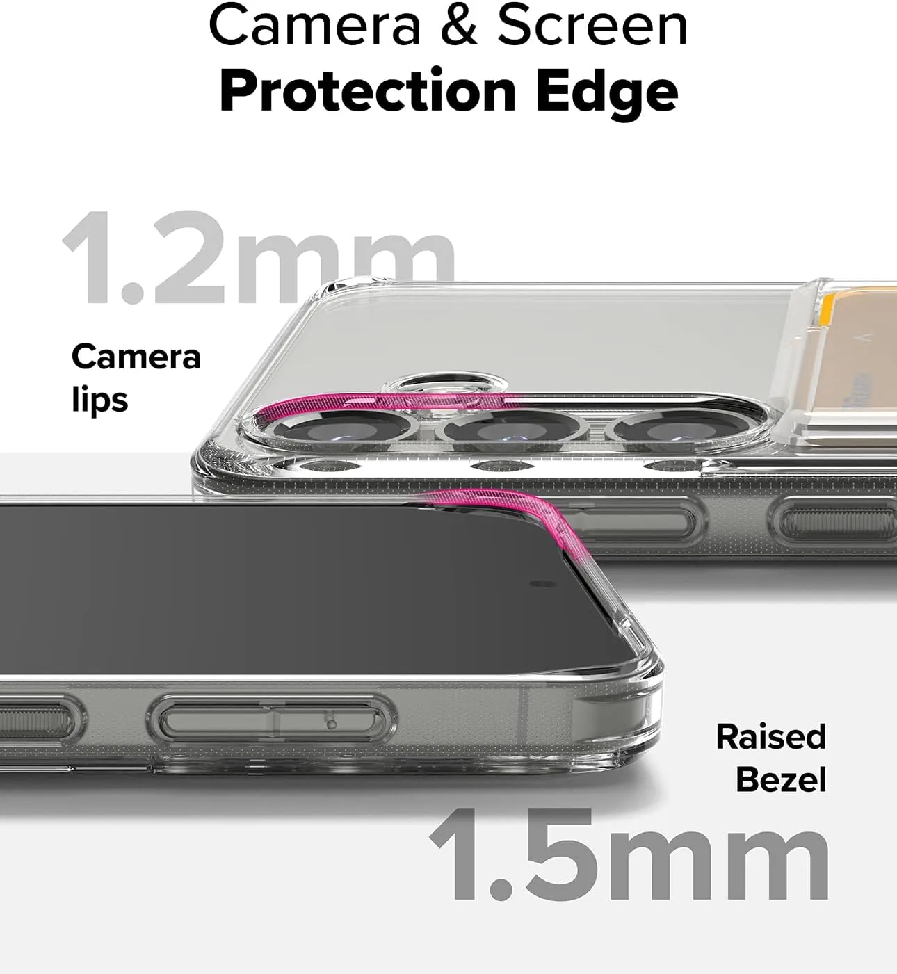 Ringke Fusion Card [Transparent Wallet] Compatible with Samsung Galaxy S25 Case, Hold Up to 1 Card, Build-in Cardholder Phone Cover for Women, Men - Clear