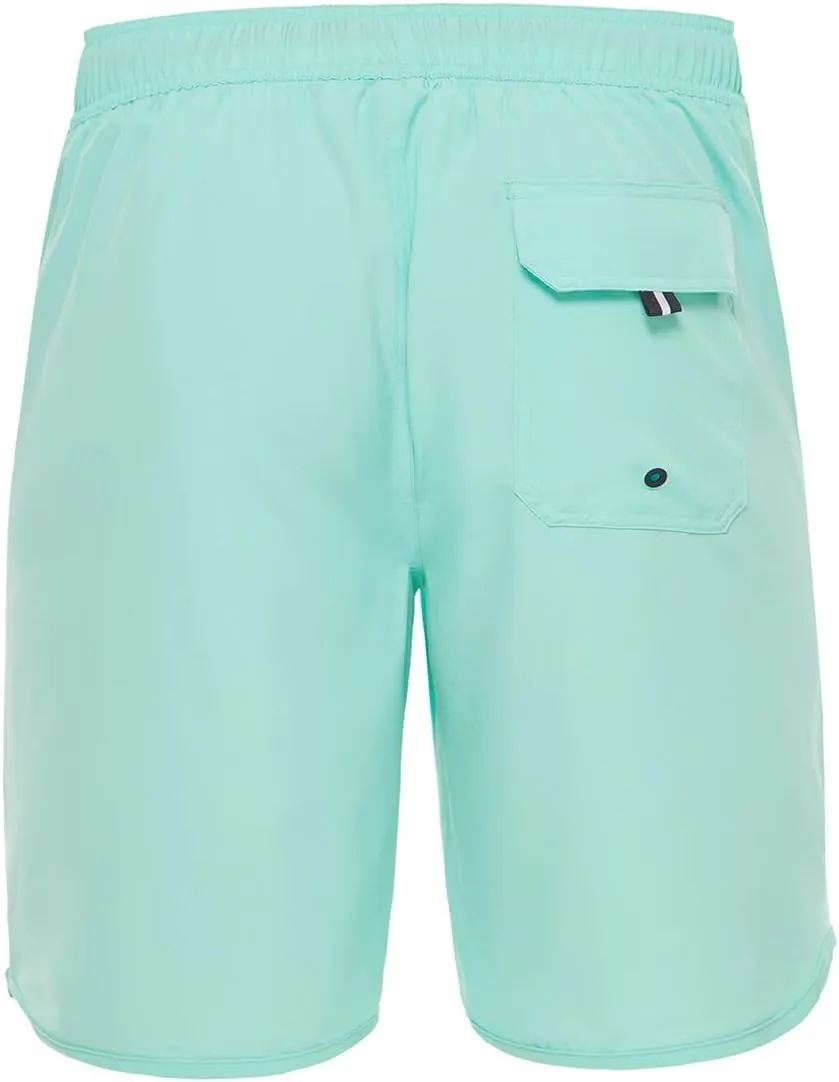 Rokka&Rolla Men's Swim Trunks Quick Dry Stretch Beach Shorts Swimwear Bathing Suit with Mesh Lining