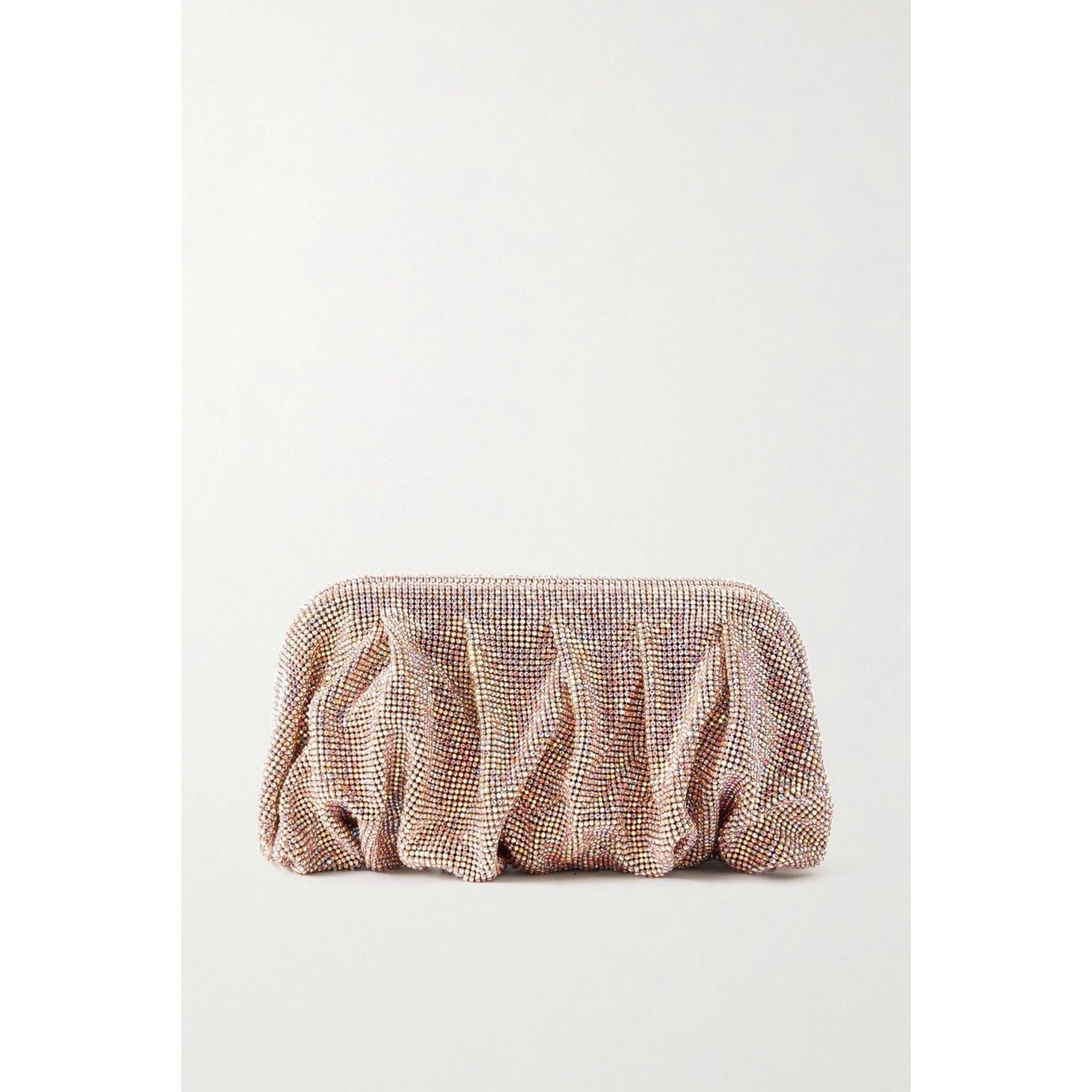 Rose Gold Crystal Slouch Clutch