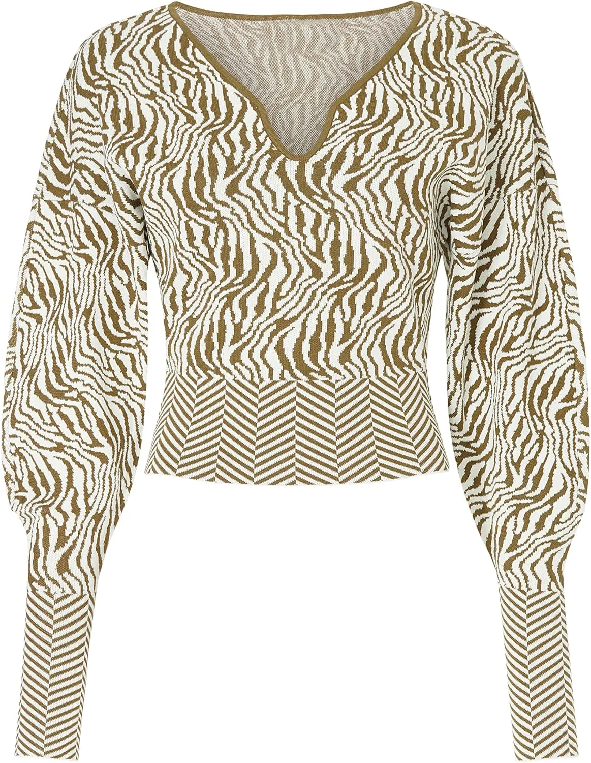 RTR Design Collective Zebra Print Sweater