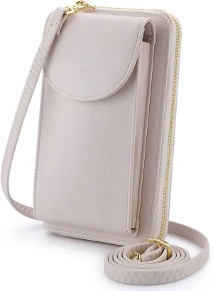 S-ZONE Small Crossbody Bags for Women Cell Phone Purse RFID Blocking Wallet Purses with Credit Card Slots