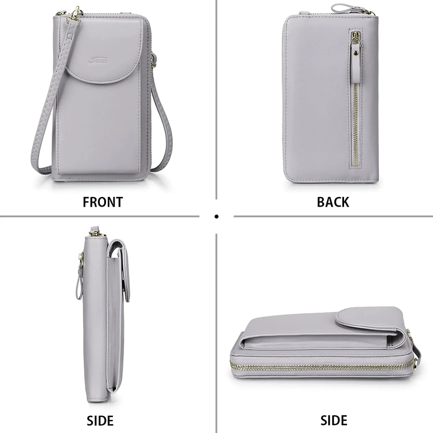 S-ZONE Small Crossbody Bags for Women Cell Phone Purse RFID Blocking Wallet Purses with Credit Card Slots