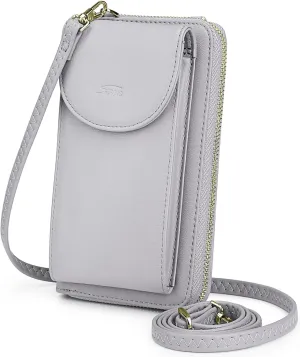 S-ZONE Small Crossbody Bags for Women Cell Phone Purse RFID Blocking Wallet Purses with Credit Card Slots