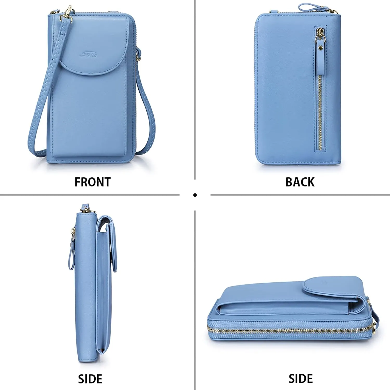 S-ZONE Small Crossbody Bags for Women Cell Phone Purse RFID Blocking Wallet Purses with Credit Card Slots