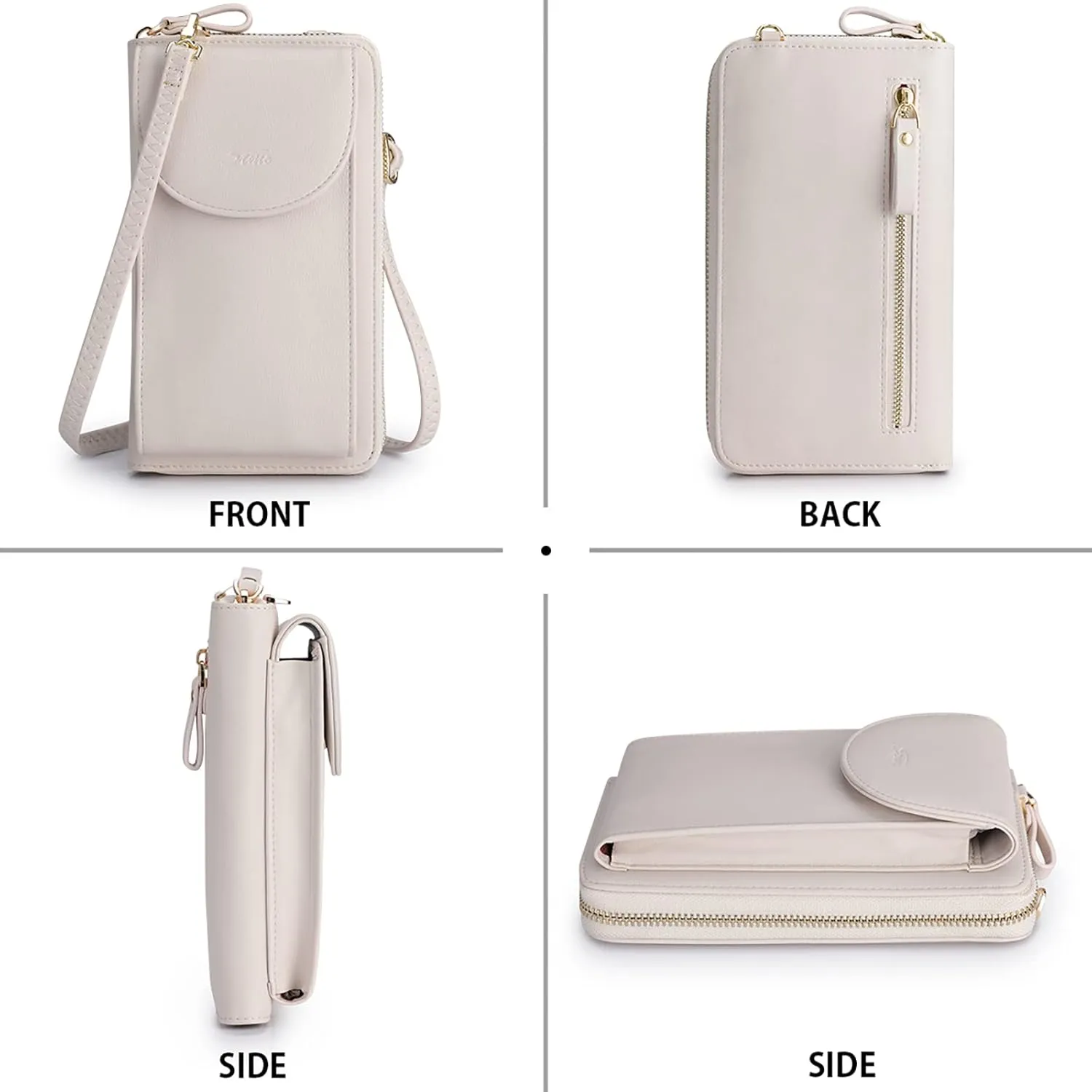 S-ZONE Small Crossbody Bags for Women Cell Phone Purse RFID Blocking Wallet Purses with Credit Card Slots