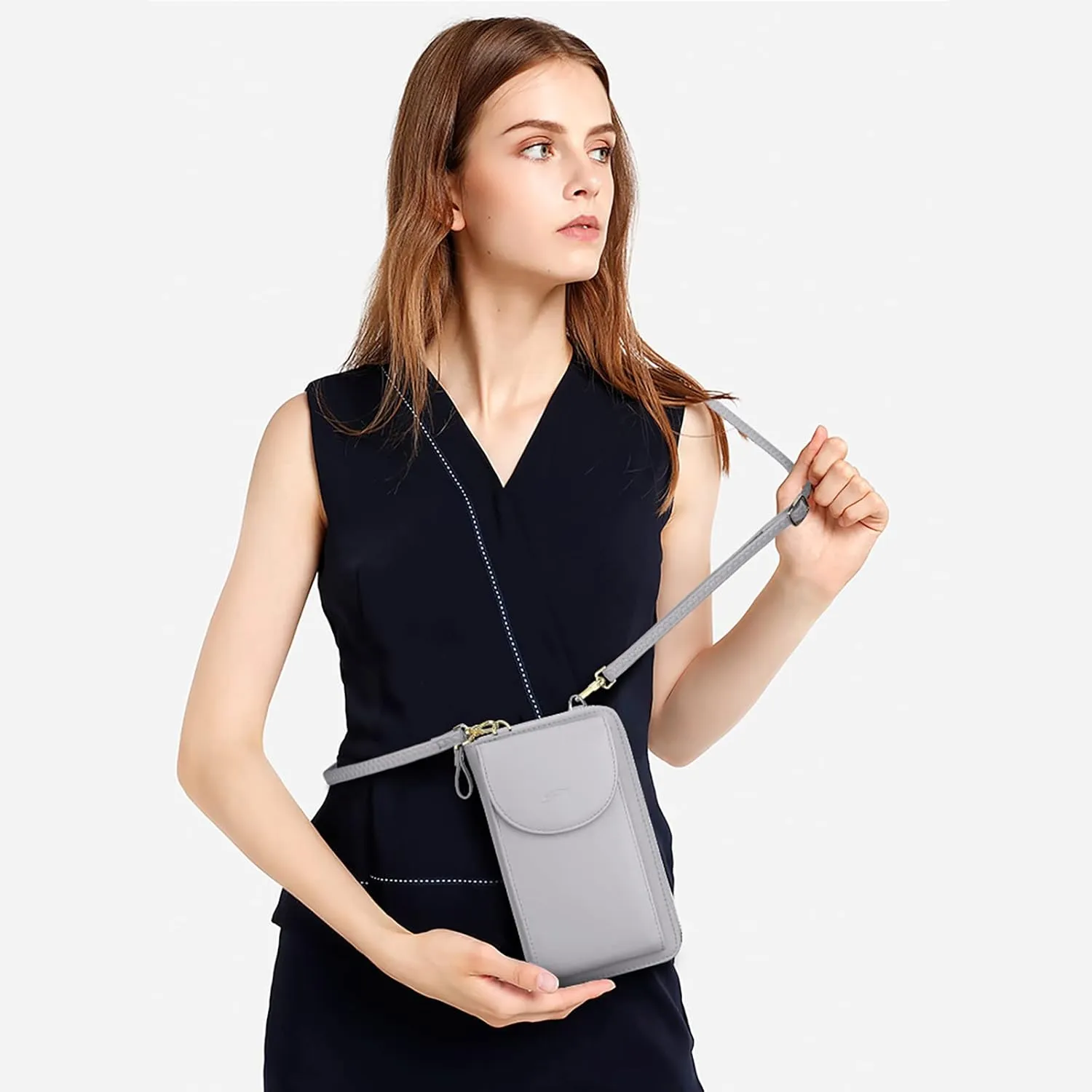 S-ZONE Small Crossbody Bags for Women Cell Phone Purse RFID Blocking Wallet Purses with Credit Card Slots