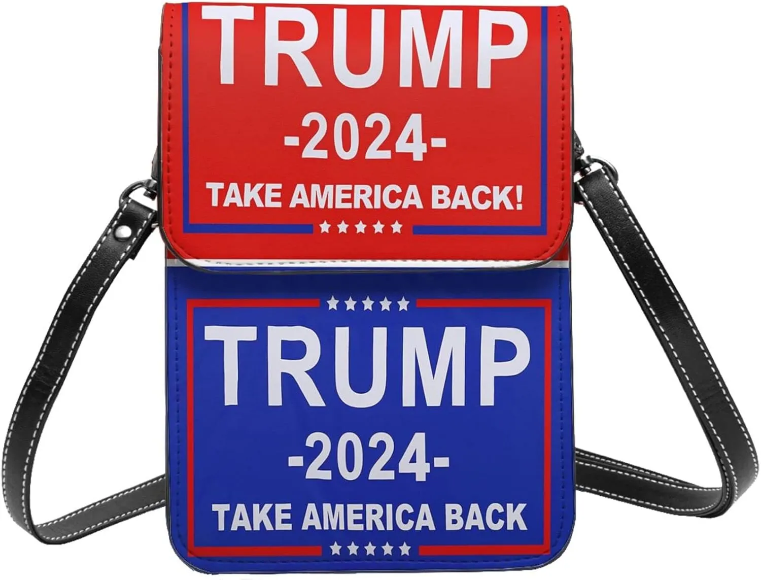 Save America Trump 2024 Crossbody Cell Phone Bag Cute Purse Bags Wallet Bags Adjustable Strap Lightweight Mini Phone Bag For Women