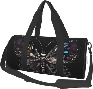 Science Butterfly* Round Large Capacity Foldable Duffel Bag For Women Men, Gym Tote, Sports Duffel.