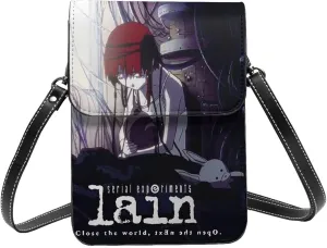 Serial Experiments Lain Wallet Phone Woman'S Fashion Purse Adjustable Handba Crossbody Bags