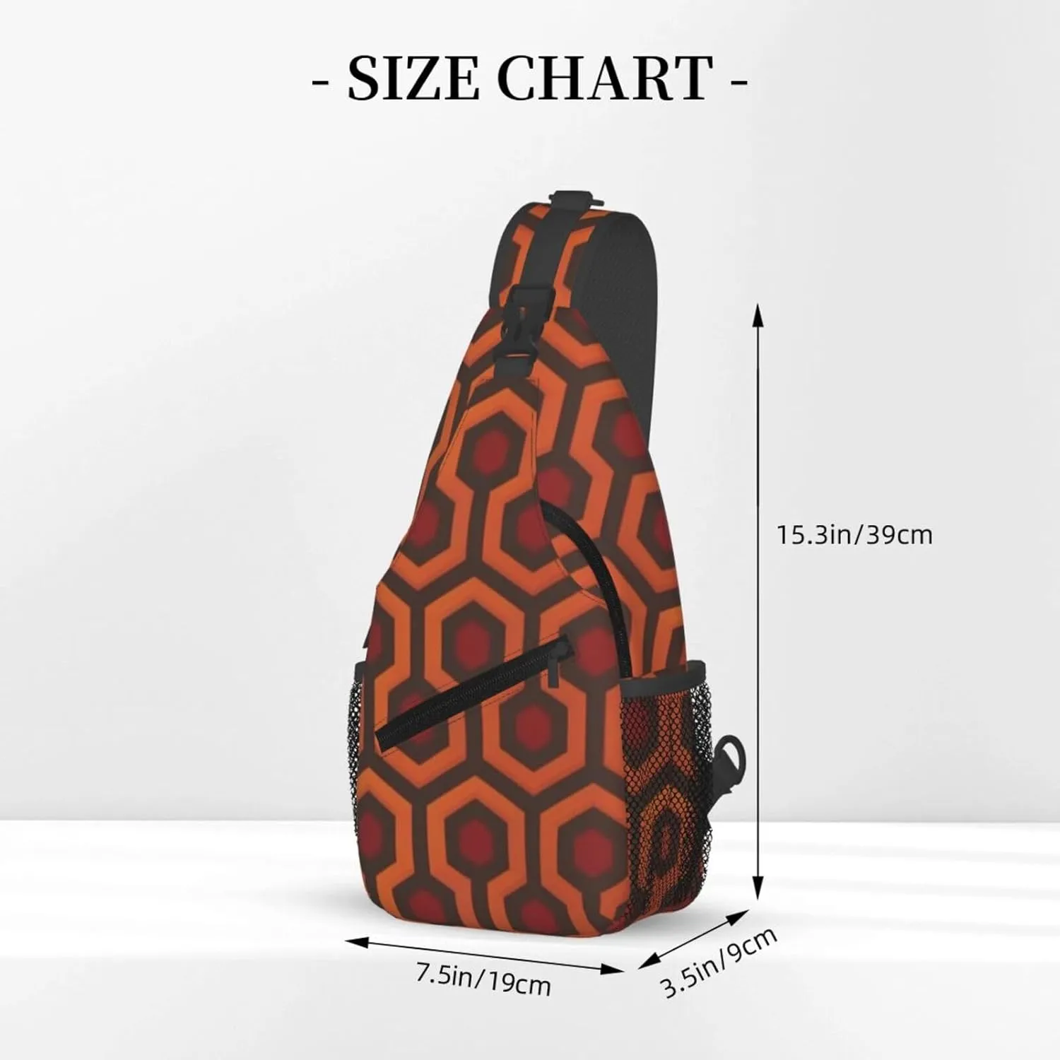 Shining Overlook Print Cross Chest Bag Diagonally Durable & Comfortable For Travel And Daily Use