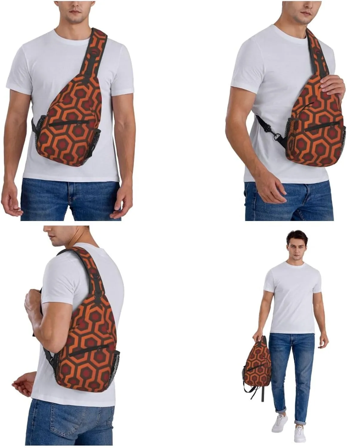 Shining Overlook Print Cross Chest Bag Diagonally Durable & Comfortable For Travel And Daily Use