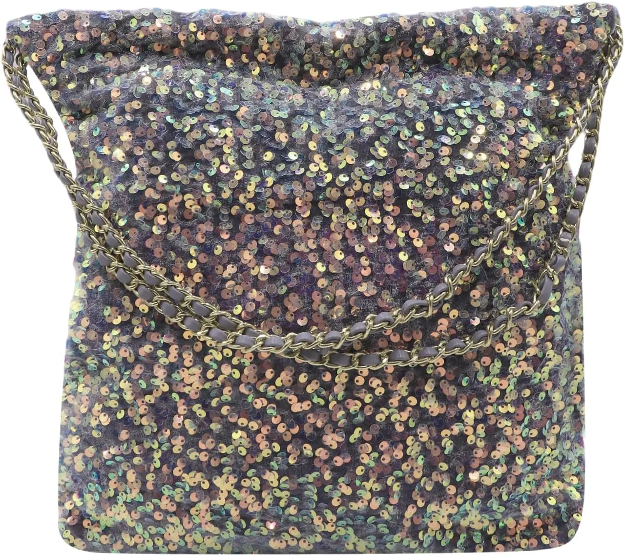 Shiny Hobo Shoulder Bag for Women Sparkle Sequins Chain Handbag Evening Bag Large Fashion Bling Tote Bags Satchel Purse