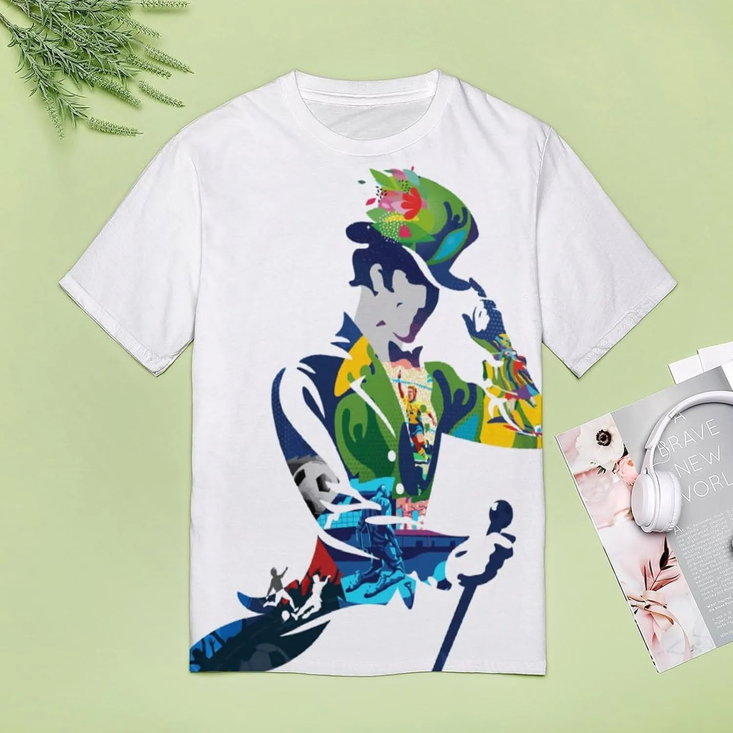 Shirt Women's Short Sleeve Graphic 3D Print Vintage Summer Casual Workout T Shirt