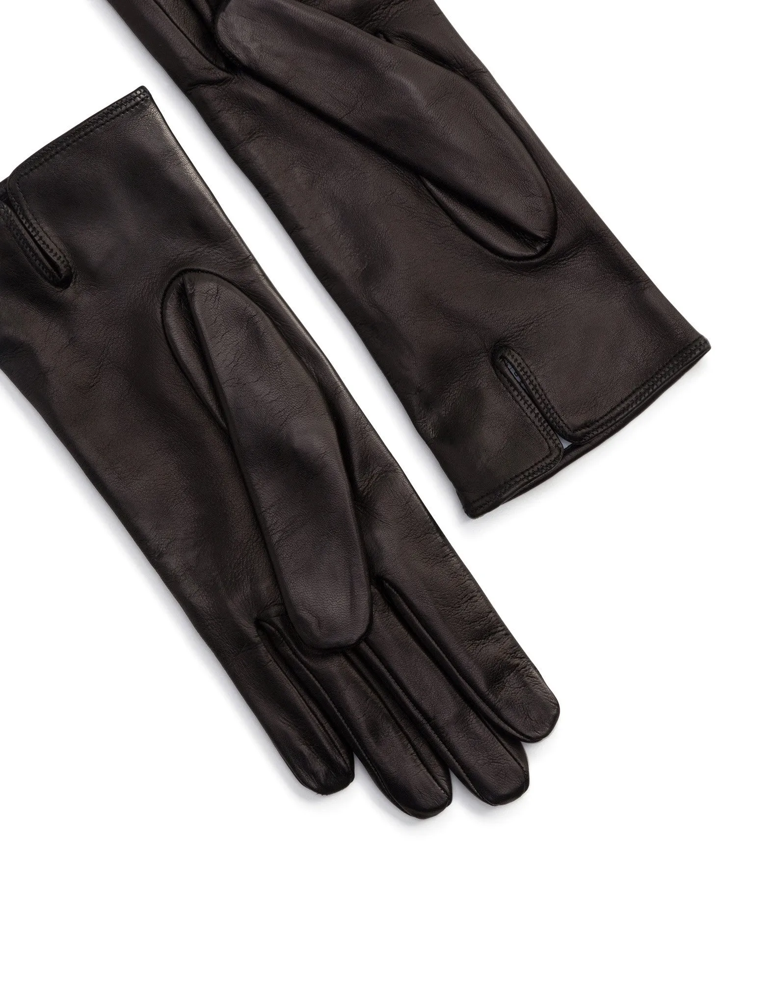 Short lambskin gloves