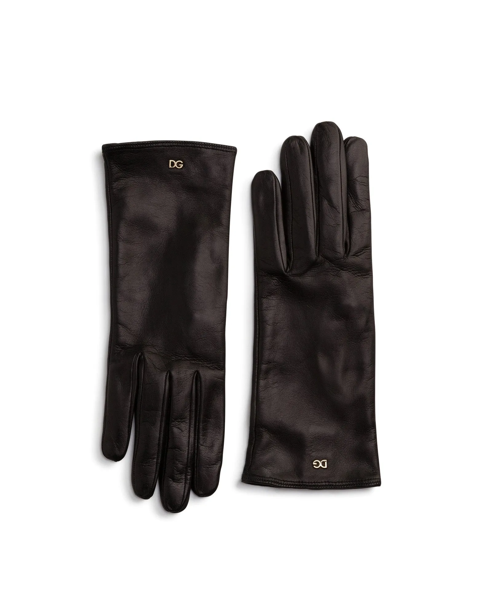 Short lambskin gloves
