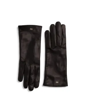 Short lambskin gloves