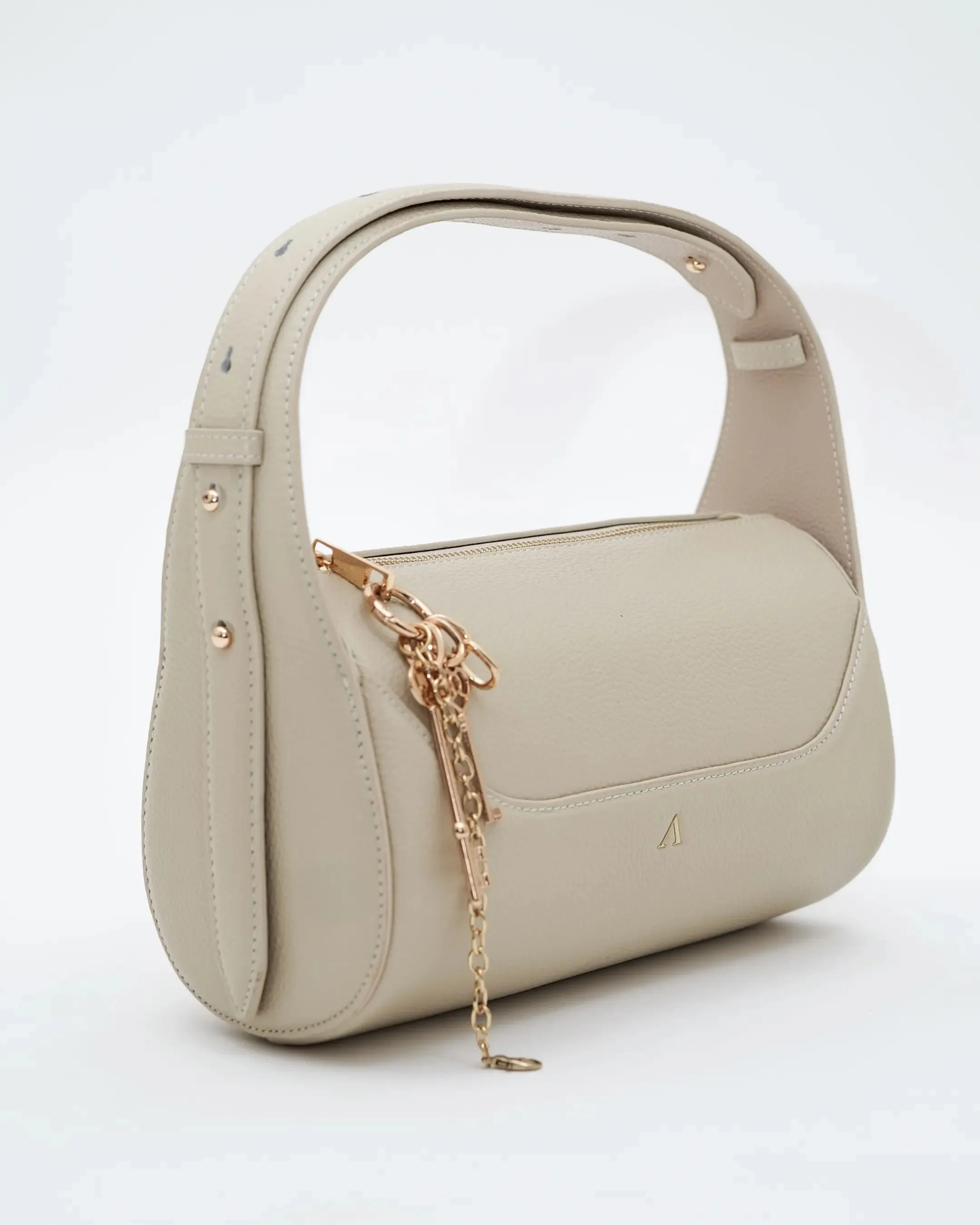 Sienna Barrel Bag - Pebble