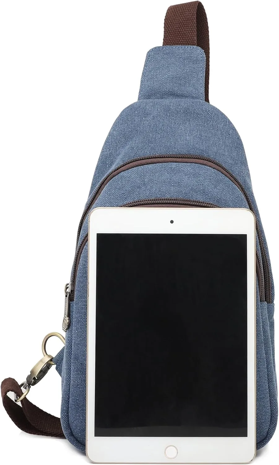 SILKAREA Canvas Sling Bag for Wome Crossbody Purse Small Sling Backpack Purse Travel Hiking Chest Bag Daypack