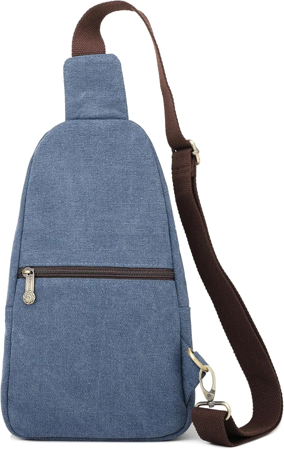 SILKAREA Canvas Sling Bag for Wome Crossbody Purse Small Sling Backpack Purse Travel Hiking Chest Bag Daypack