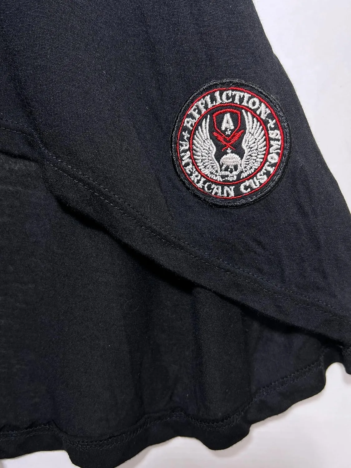 Sinful by Affliction Women's T-Shirt Shoulder Cold Top Freeide
