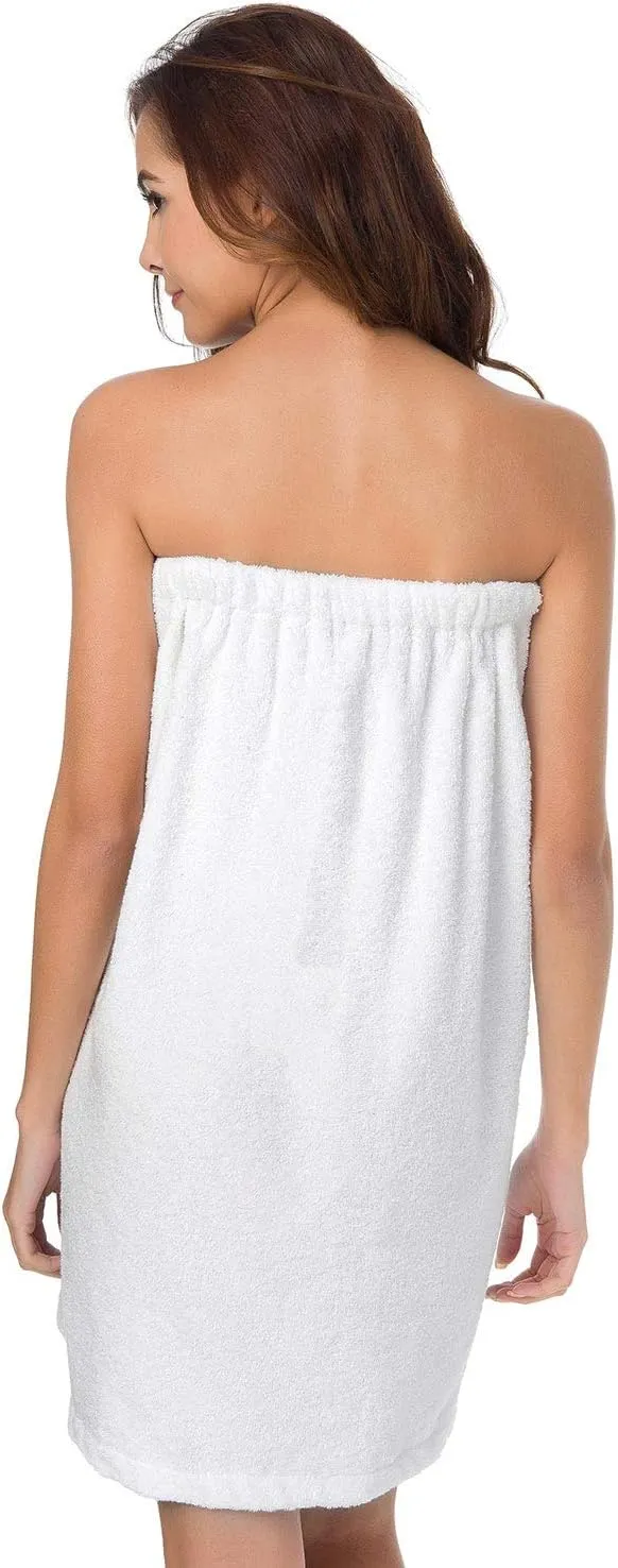 SIORO Bath Shower Wrap for Women Body Towel Wraps Spa Gym Pool Travel Bath Towels with Adjustable Closure & Pockets
