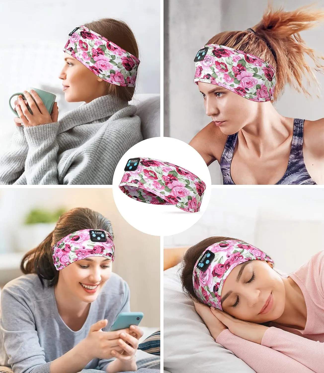 Sleeping Headphones Bluetooth Headband, Unisex-Adults Hairband Sound, Long Play Time, Perfect for Sleeping, Relaxation, Meditation, Travel, Yoga, Running, Jogging, Gift