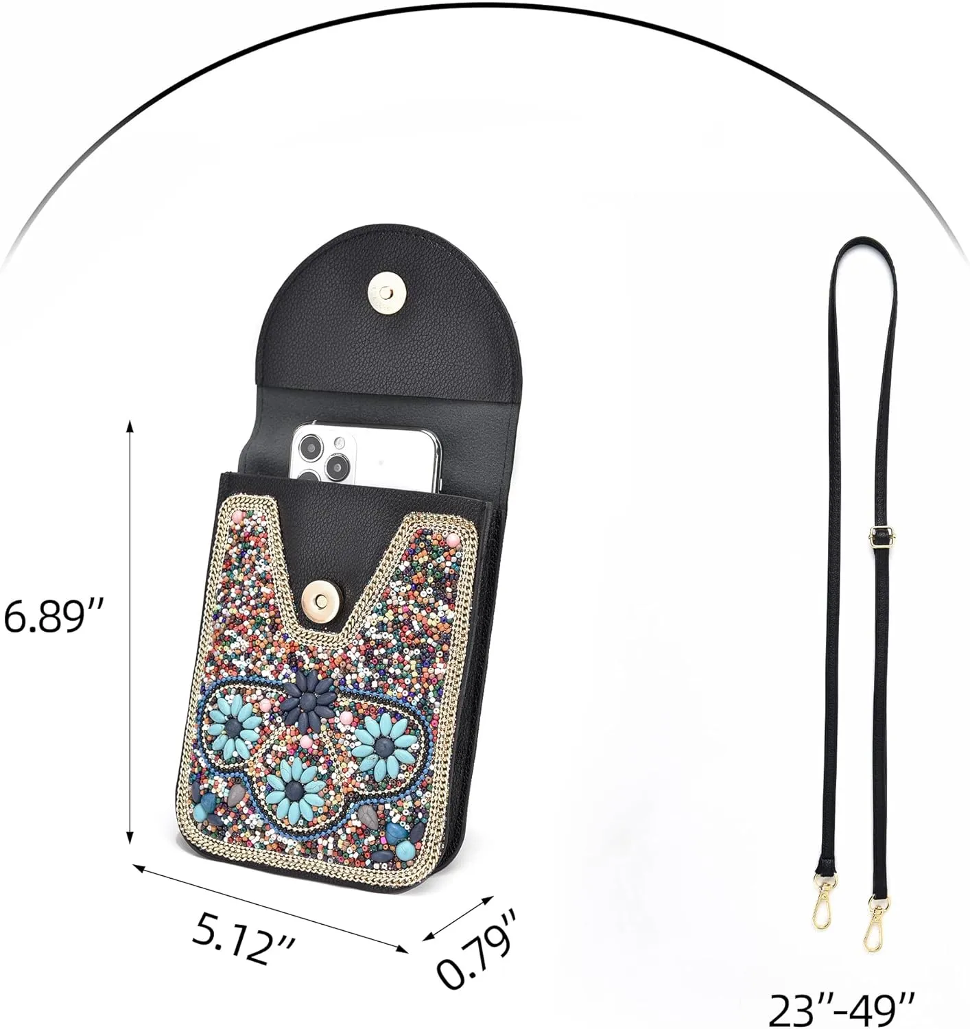 Small Crossbody Bags for Women Designer Gypsy Cell Phone Bag Boho Shoulder Wallet Purse