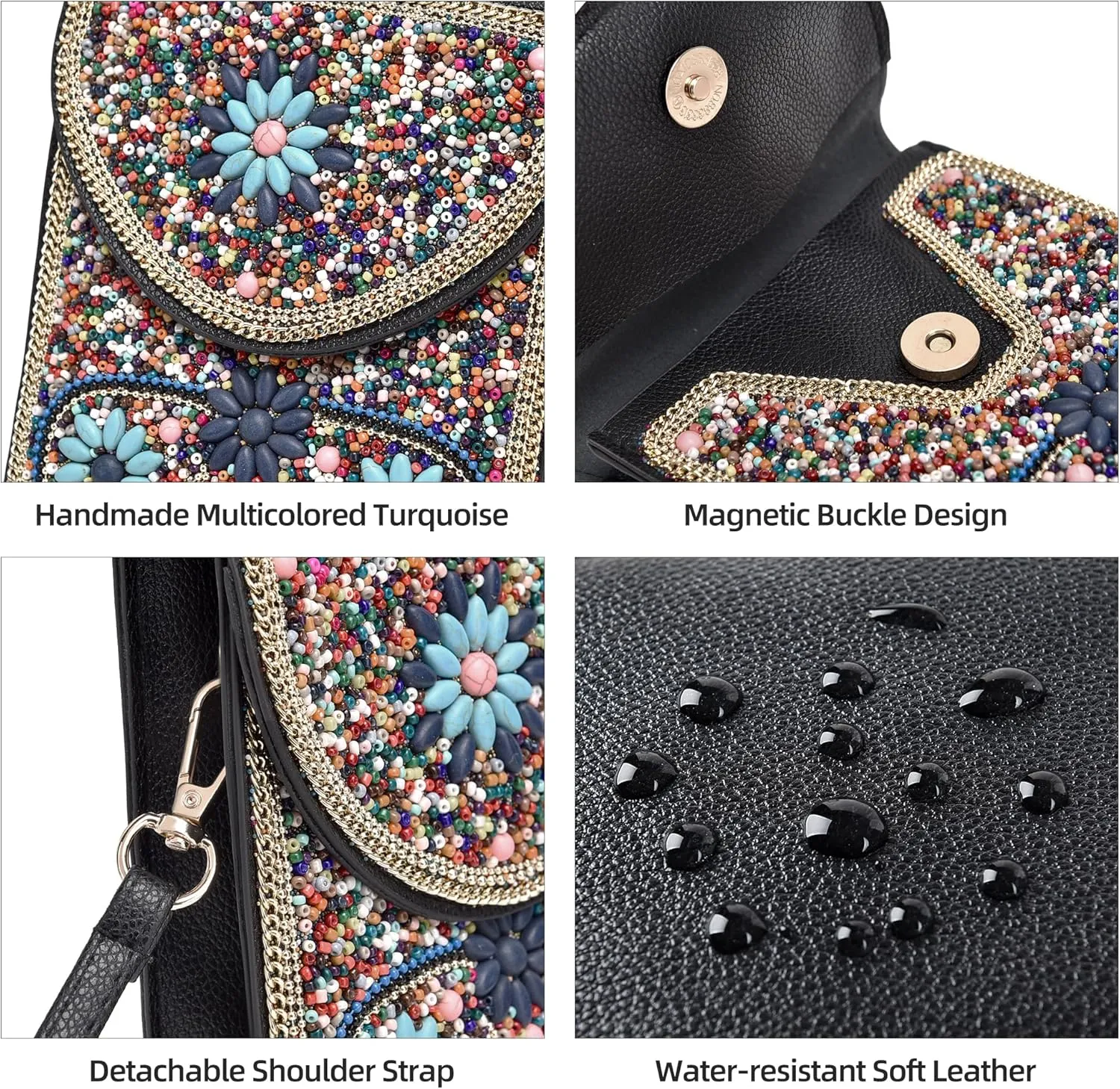 Small Crossbody Bags for Women Designer Gypsy Cell Phone Bag Boho Shoulder Wallet Purse