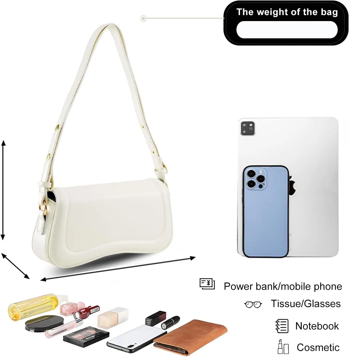 Small Shoulder Bag for women,Crossbody Purses,Leather Tote Handbag Clutch Hobo Purse,with Zipper Closure for Women
