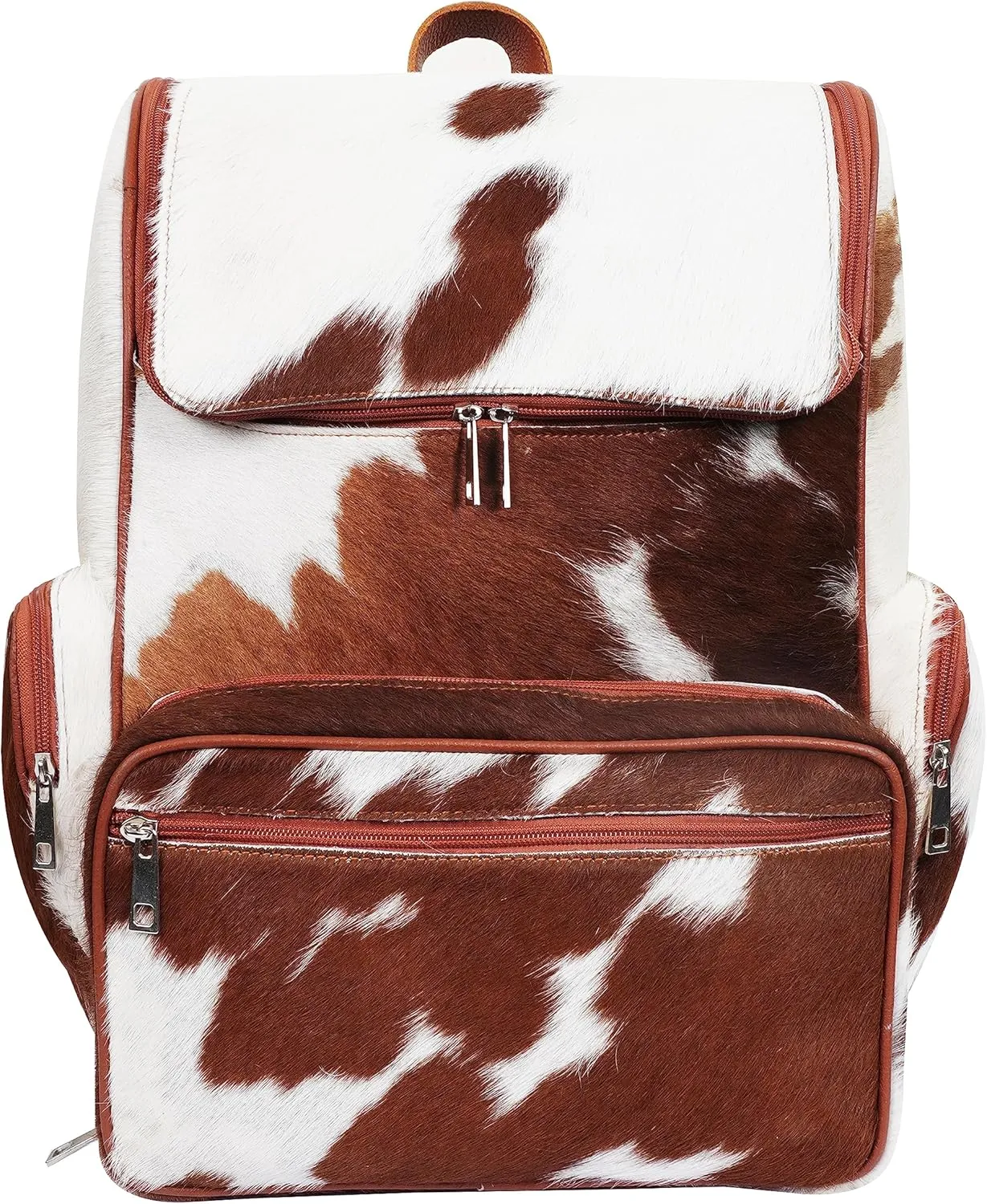 SpazeUp Western Diaper bag - Backpack Diaper bag - Cowhide Backpack - Cow Print Diaper bag Backpack