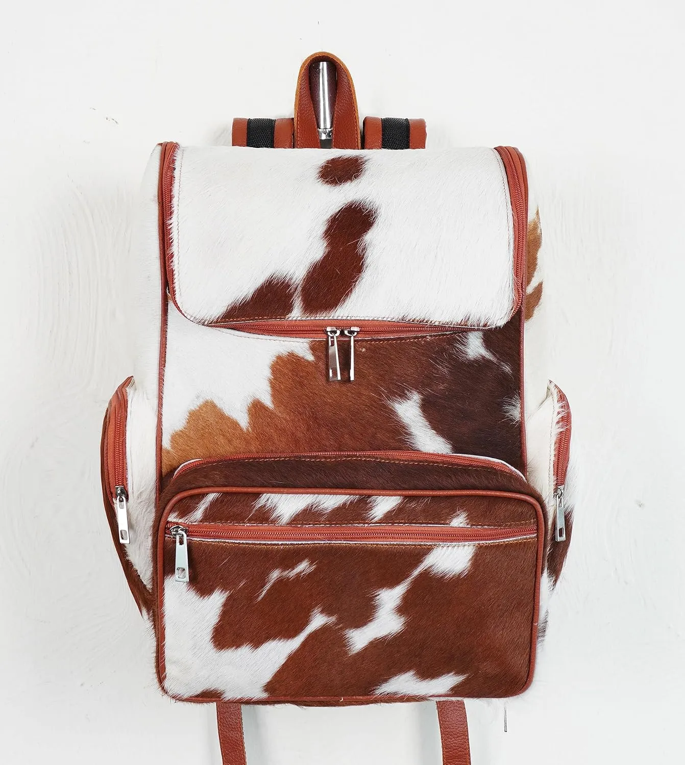 SpazeUp Western Diaper bag - Backpack Diaper bag - Cowhide Backpack - Cow Print Diaper bag Backpack