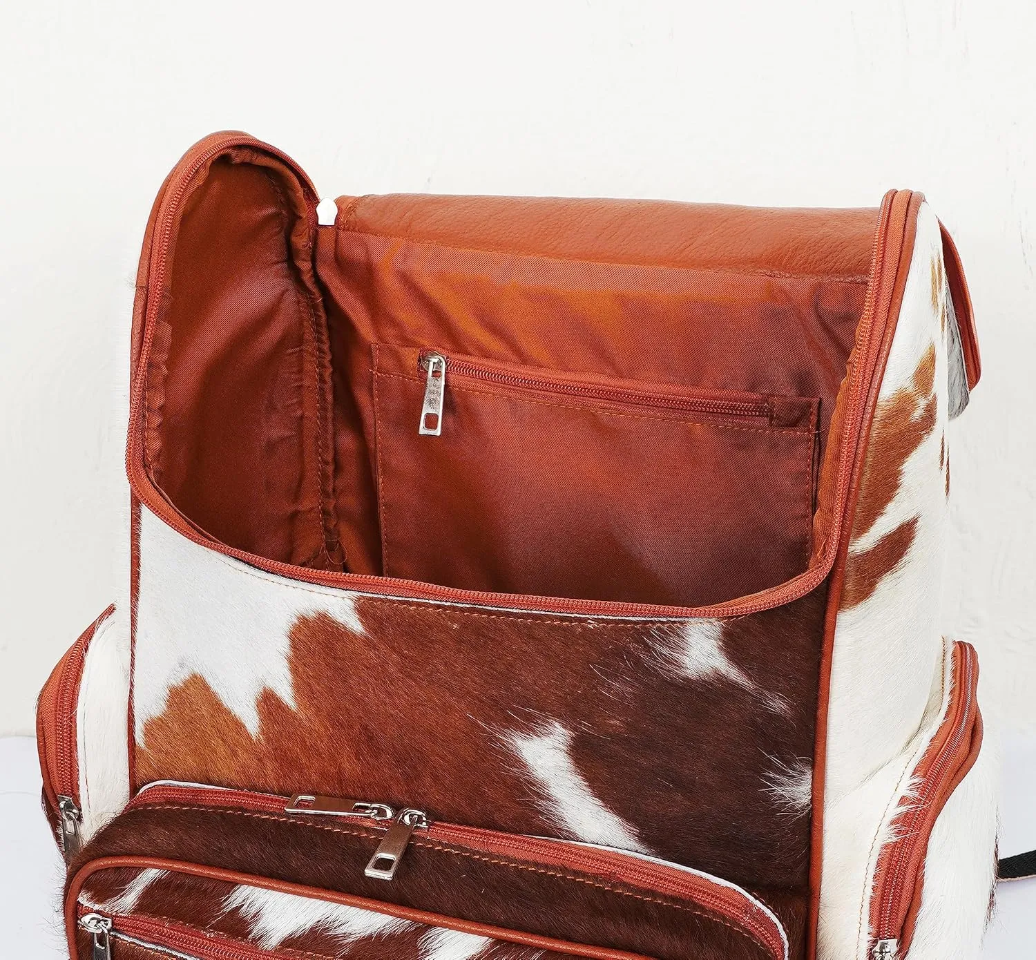 SpazeUp Western Diaper bag - Backpack Diaper bag - Cowhide Backpack - Cow Print Diaper bag Backpack