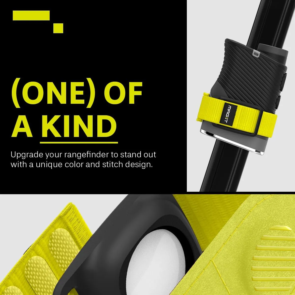 Spigen MAG-iT Magnetic Golf Rangefinder Strap with AirTag/TagMe Tracker and GPS for Golf Cart