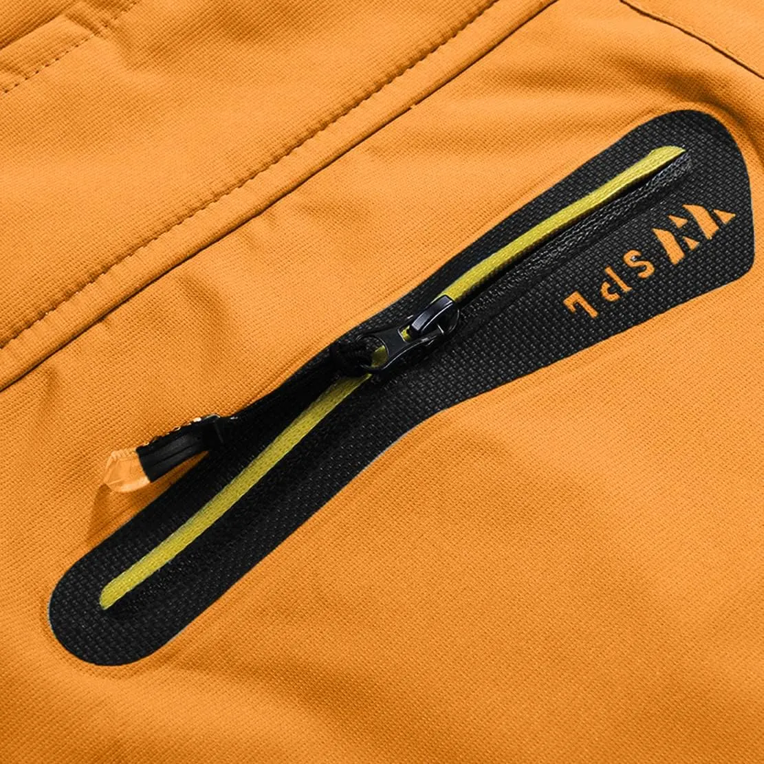 Spmor Men's Outdoor Sports Hooded Windproof Jacket Waterproof Rain Coat