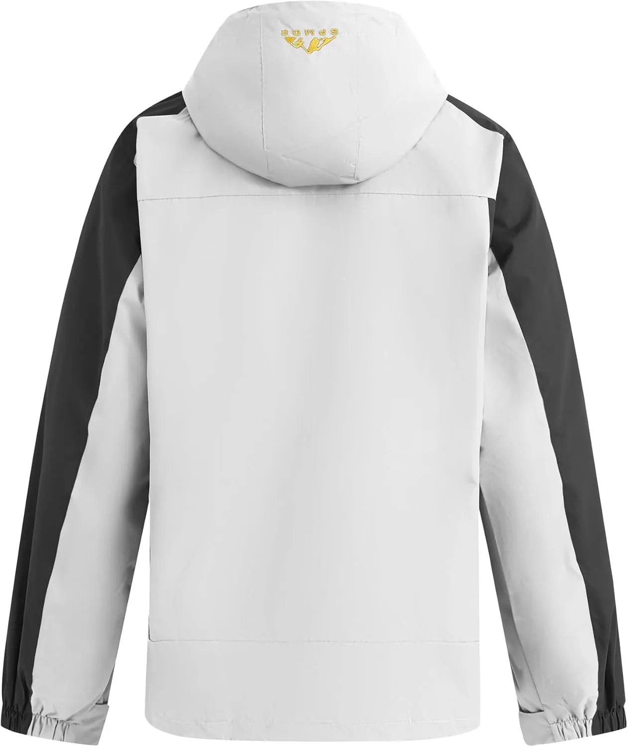 Spmor Men's Outdoor Sports Hooded Windproof Jacket Waterproof Rain Coat