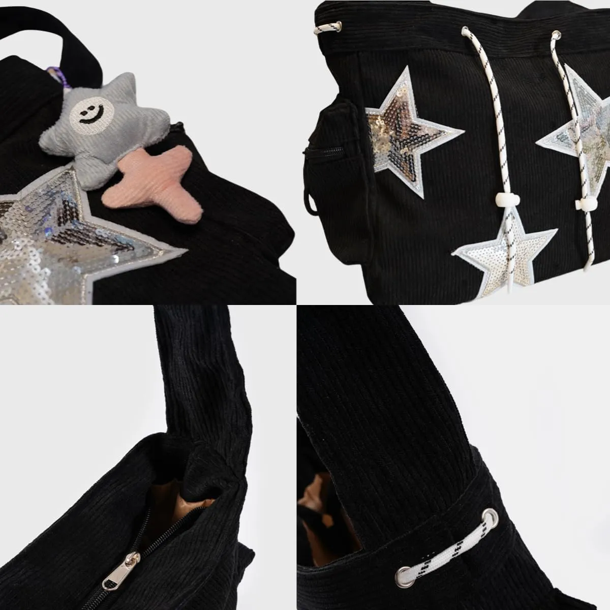 Star Tote Hobo Bag Women Aesthetic Messenger Cute Bag Handbag Large Capacity Tote Shoulder Bag Casual Crossbody
