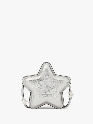 Starlight Crinkle Metallic Leather Micro Crossbody