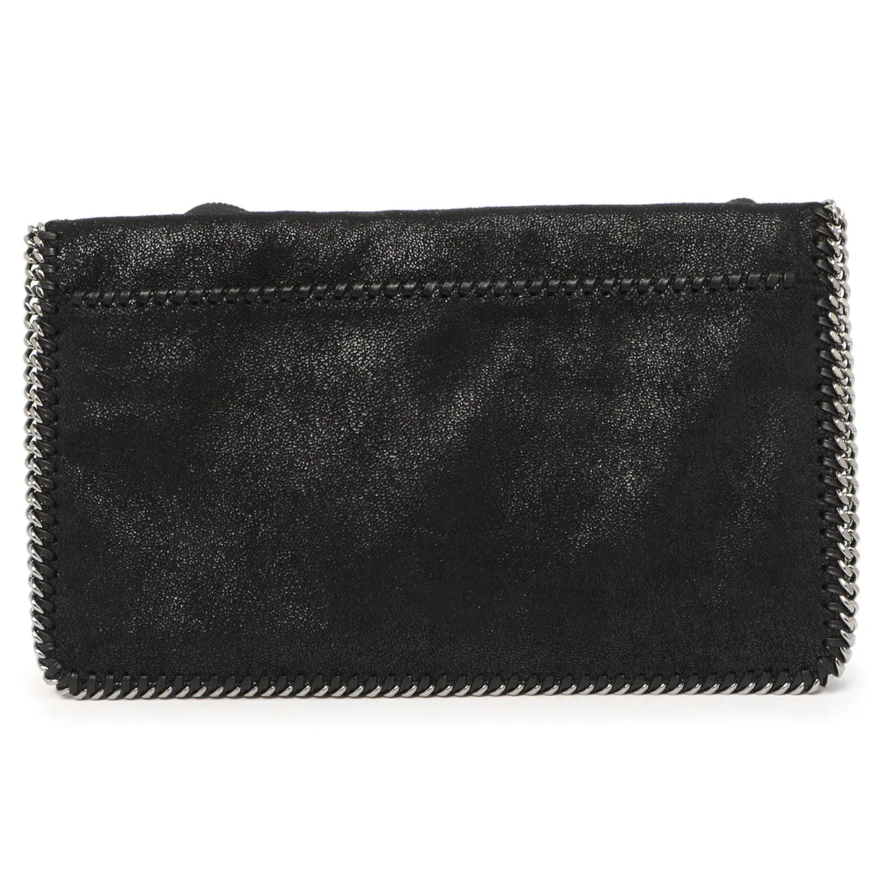 Stella McCartney Black Shaggy Deer Cavendish Zipper Clutch