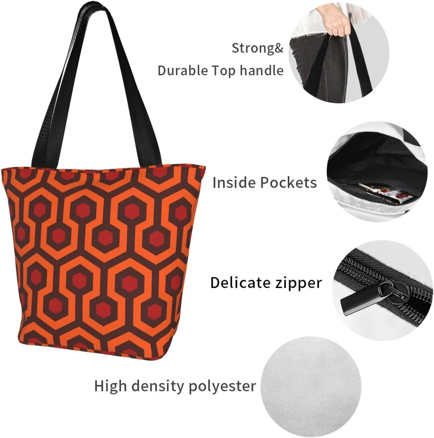 Stylish And Durable Shining Overlook Shoulder Bag - Full Print, Large Capacity