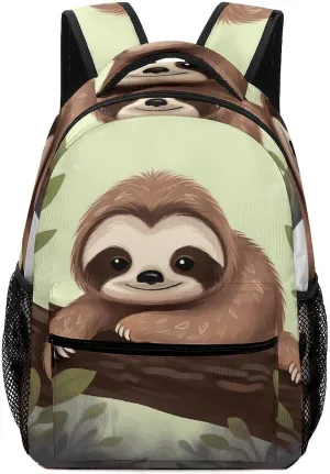 Stylish Backpack, Cute Sloth Print Durable Backpack Travel Backpack Hiking Backpack Ergonomic Backpack Comfortable Backpack