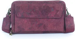 Stylish Front Pocket CORK Crossbody Wallet & Mobile Phone Bag