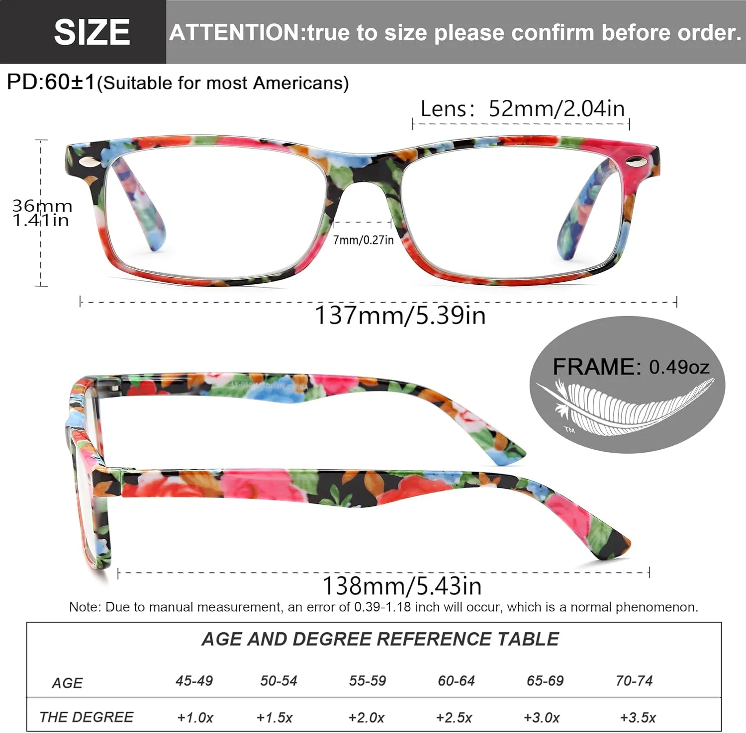 Stylish Reading Glasses for Women, Blue Light Blocking Readers, Ladies Eyeglasses, Fashion Computer Eye Glasses, Cheaters